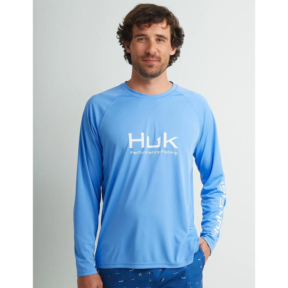 Buy Huk Vented Pursuit Long Sleeve Shirt Marolina Blue S online