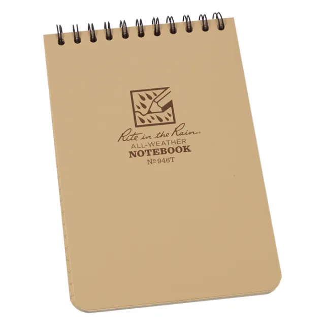 Rite in the Rain Top Spiral Notebook 4 x 6 Weatherproof Paper