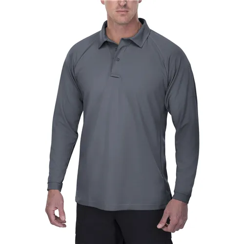 Vertx Coldblack Men's Long Sleeve Polo - Vertx