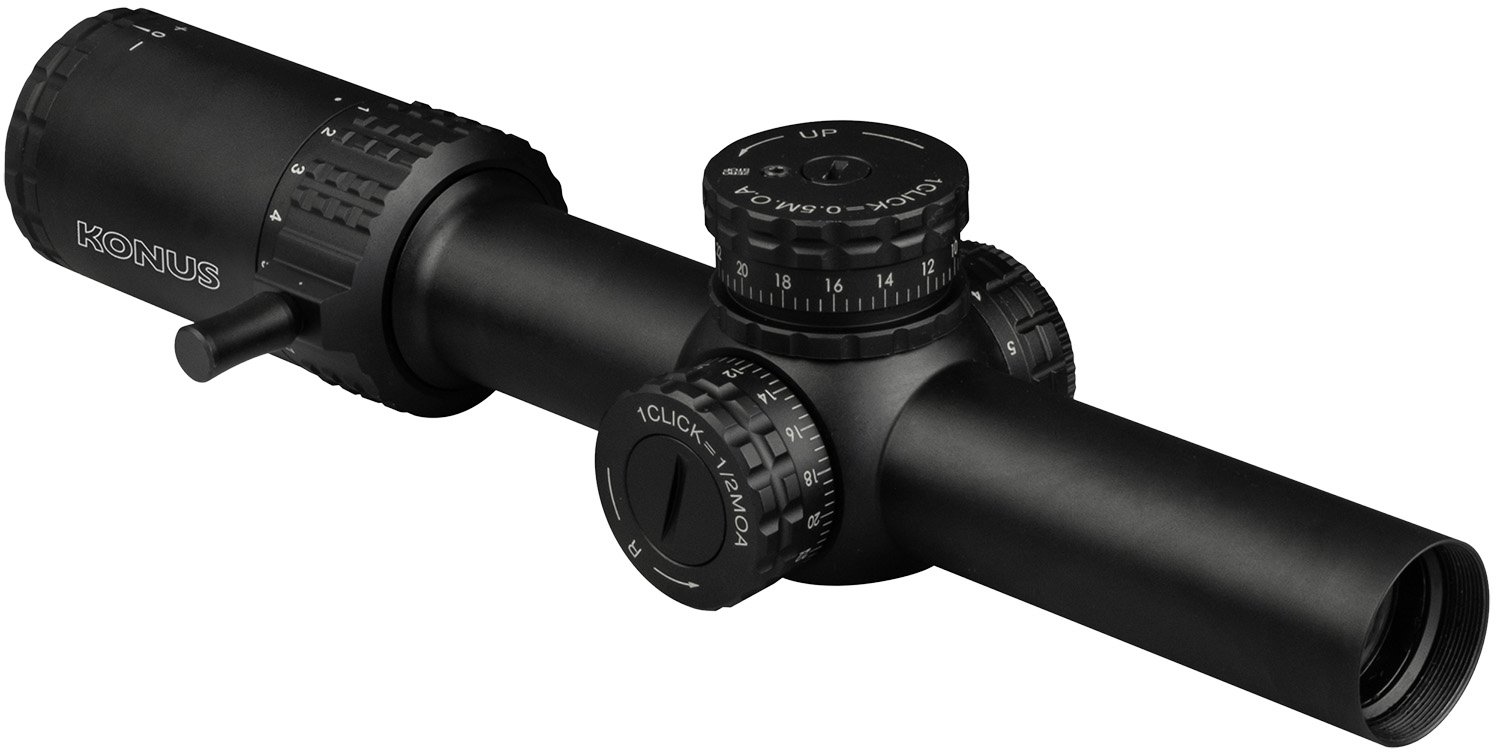 Konus 7193 Sultan 1-10x24 30mm Illuminated Ballistic Reticle Scope - Konus - 24MM