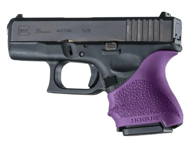 Hogue 18606 HandAll Beavertail Grip Sleeve Glock 26/27 Purple - Hogue