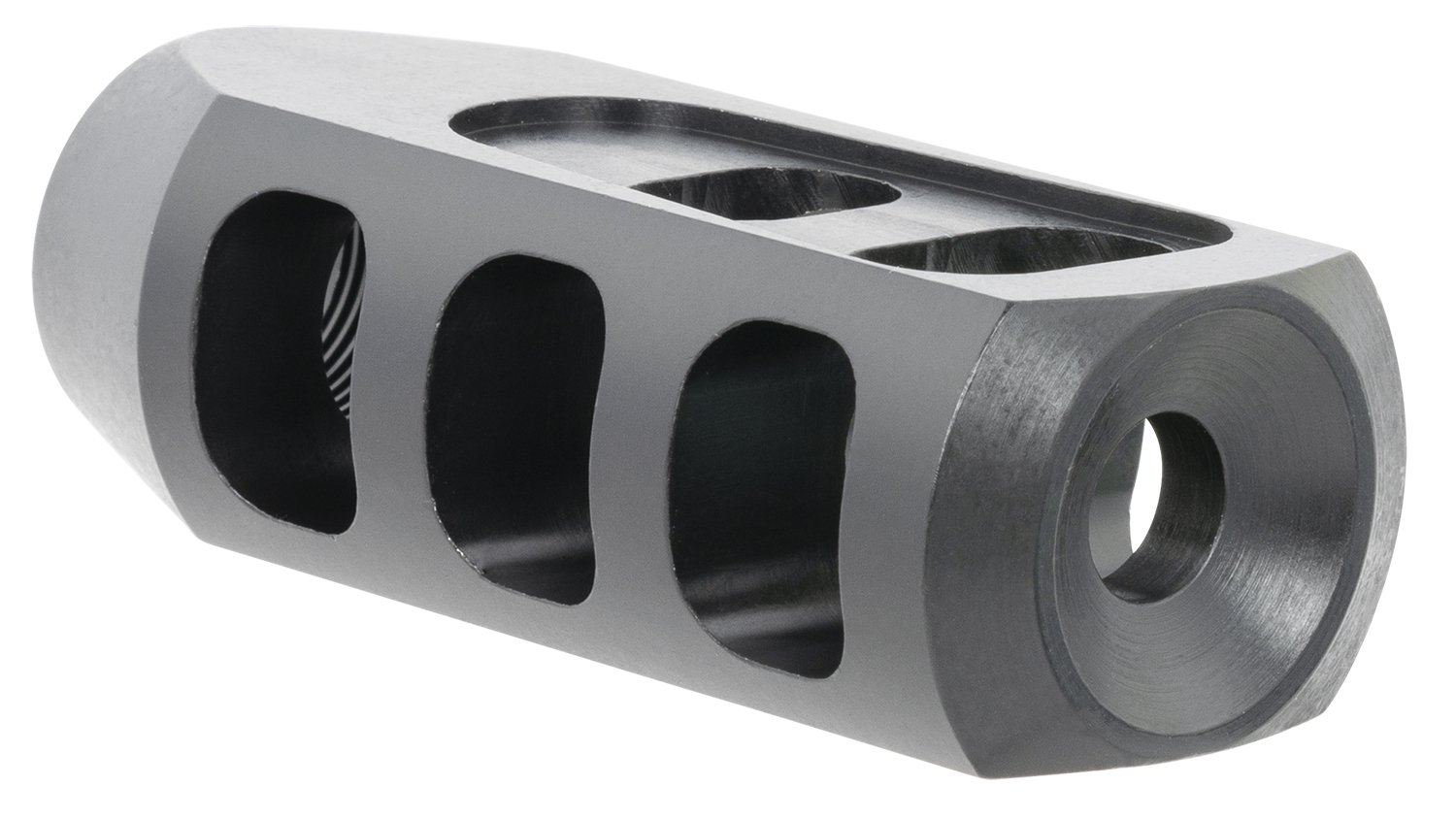 TacFire MZ10093BN Tanker Muzzle Brake Black Oxide Steel 5/8"-24 Threads - TacFire