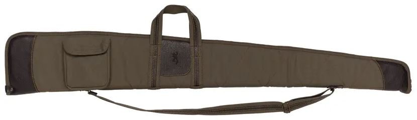 Browning Laredo Shotgun Case 52In Olive Canvas Embossed Leather - Browning