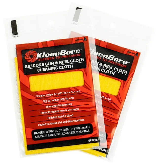Kleen-Bore Silicone Gun & Reel Cloth 10 In Cotton Flannel - Kleen Bore - 10"