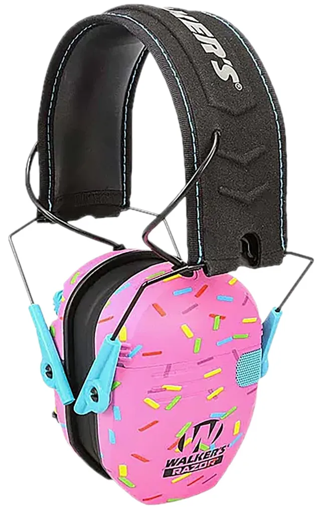 Walker's GWPFKDMSPRNKPK Youth Passive Headset Pink Sprinkles Design - Walker's