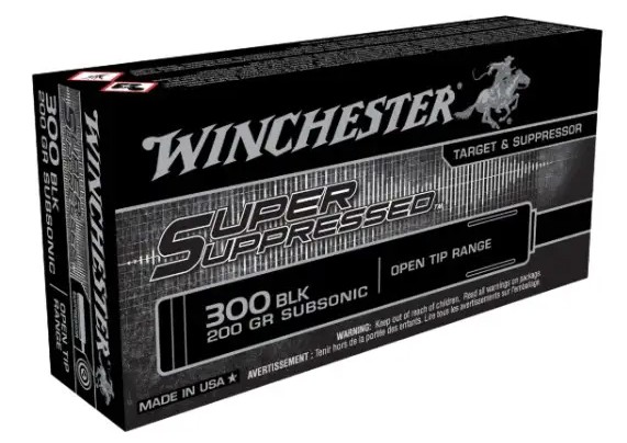 WIN SUPER SUPPRESSED 300BLK 200GR FMJ 125/10 - Winchester - .300 BLACKOUT