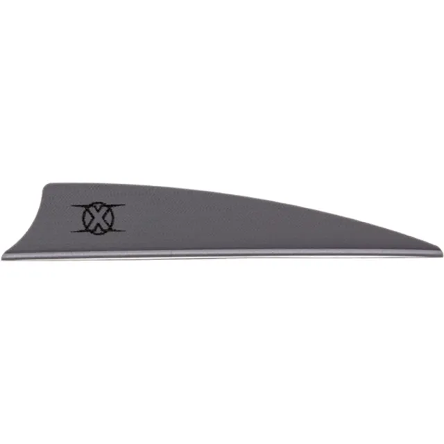 Bohning X Vanes Shield Cut 3 in. Silver 36 pk. - Bohning