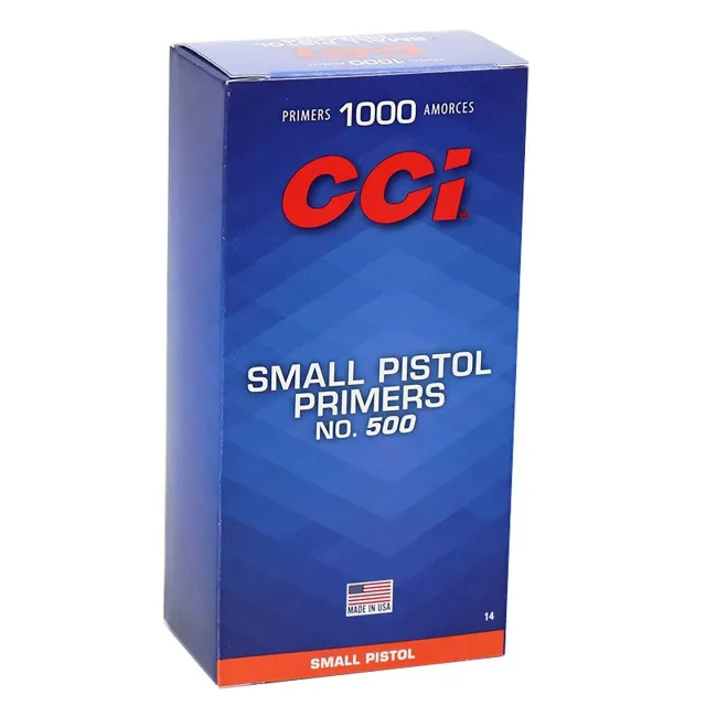 CCI 0014 Small Pistol Primers 100 Count Reloading