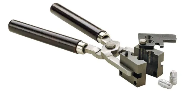 RCBS 80025 Universal Bullet Casting Mould Handles - Solid Steel & Hardwood - RCBS