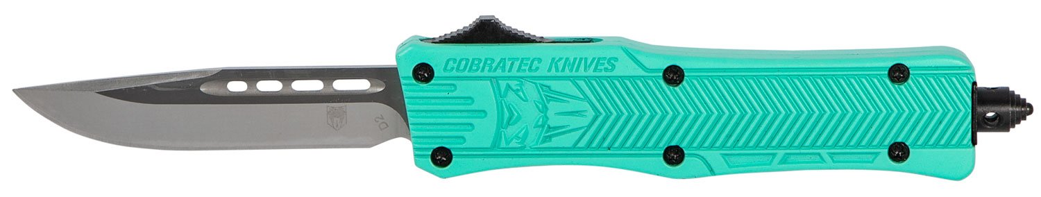CobraTec Knives CTK-1 Small 2.75 In D2 OTF Tiffany Blue Handle - CobraTec Knives