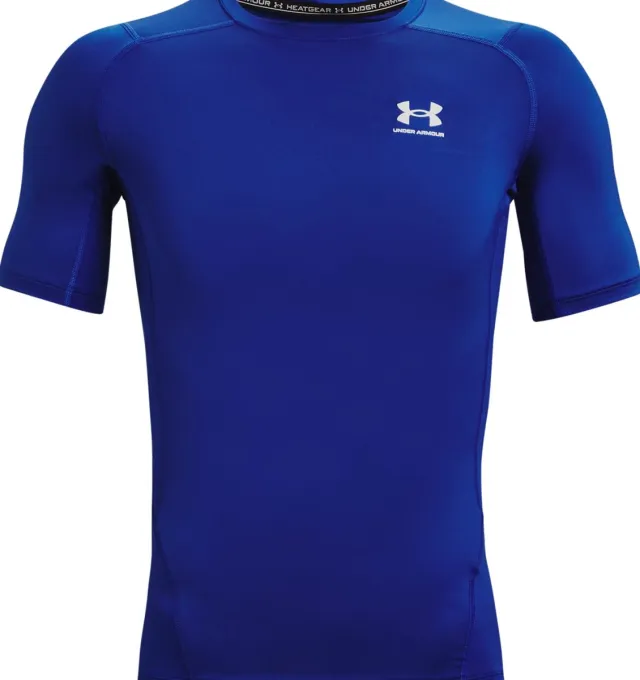 Under Armour HeatGear Short Sleeve Compression Shirt XL Blue
