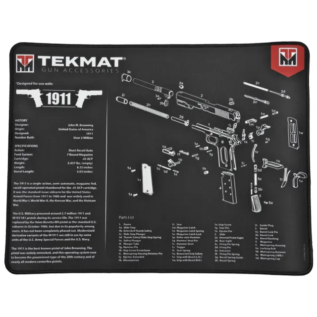 Buy TekMat TEK-R20-1911 Cleaning Mat 15x20" Gun Cleaning Supplies online