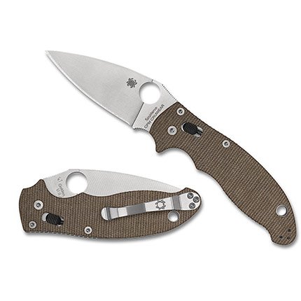Buy Spyderco C101MPCW2 Manix 2 Brown Canvas Micarta CPM CRU-WEAR Knife online