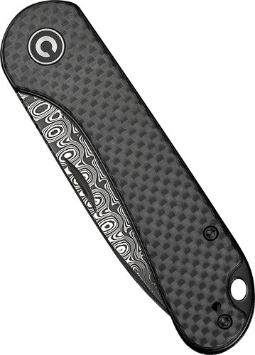 CIVIVI Elementum Damascus Carbon Fiber 2.9 Inch Blade - CIVIVI