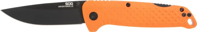 SOG SOG13110243 Adventure LB 3.50" Folding Knife, Orange TiNi Blade - SOG