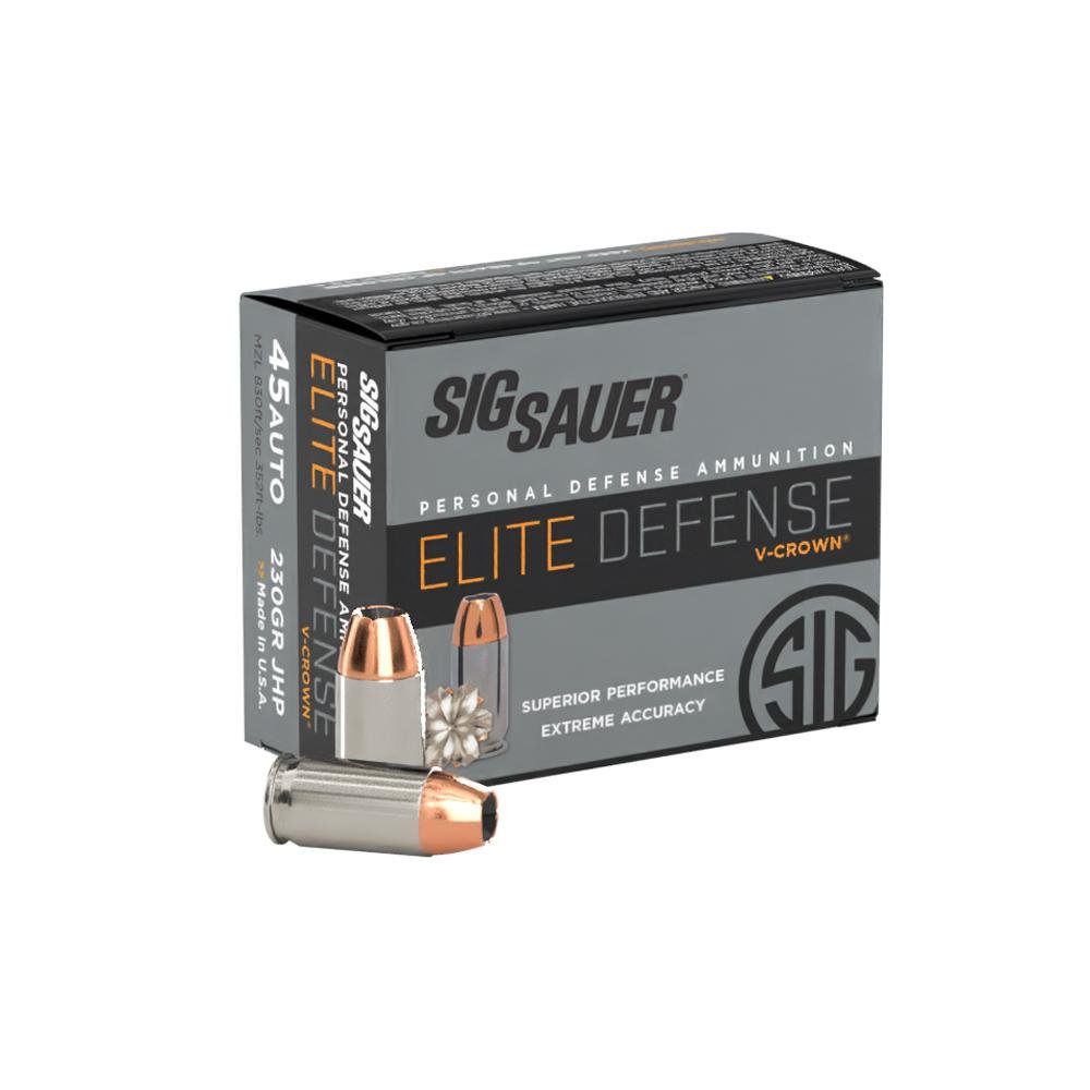 Sig Sauer .45 ACP 230 Grain 20 Round Handgun Ammo - Sig Sauer - 45 Auto