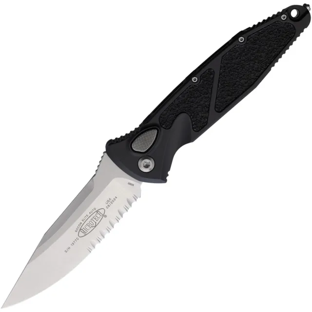 Microtech 160A-11 Socom Elite Auto 3.98 In Stonewash BLK ALU HNDL - MICROTECH