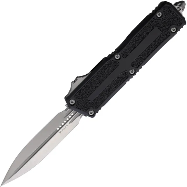Microtech Scarab II G3 3.97 In D/E Stonewash Black Alu Handle - MICROTECH for sale at Iron and Lace