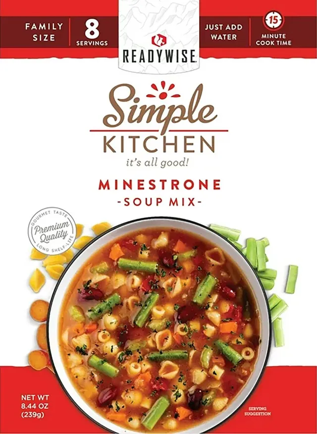 Wise Foods, Inc. RWSK05065 Minestrone Soup 8-Servings 6-Pack - Wise Foods, Inc.
