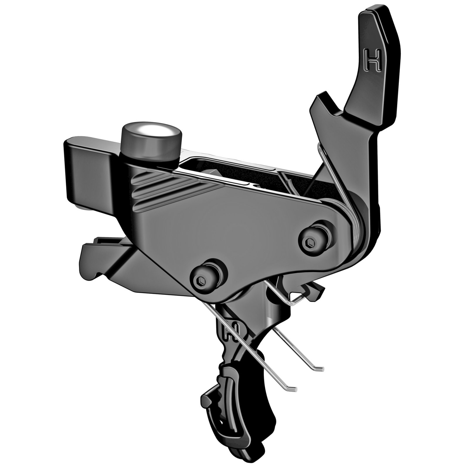 Hiperfire PDIBLK AR-15 Trigger, 2 lb Pull, Black, MIL-Grade, Curved - Hiperfire