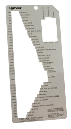 Lyman E-Zee Case Length Gauge 1 for Over 70 Rifle/Pistol Cases - Lyman - All