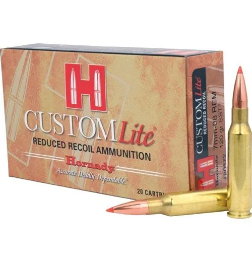 Buy Hornady Custom Lite 7mm-08 Remington 120 Grain SST 20rd Box Ammo (80572) online