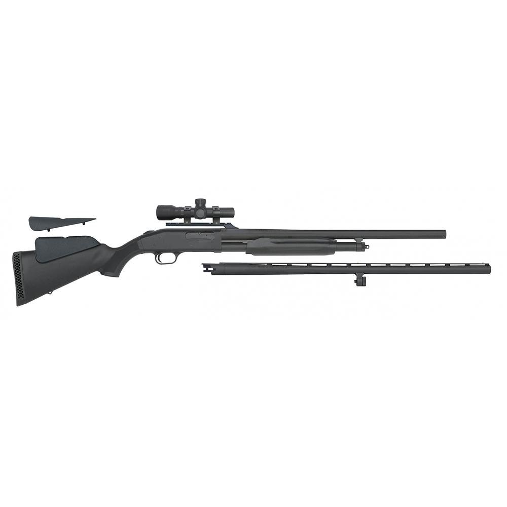 Buy Mossberg 54047 500 Field/Deer Pump 20 Gauge 5+1 3" 26" Vent Rib/24" Slugster Barrels, Matte Blued Metal Finish, Synthetic Dual Comb Stock, Accu-Set Chokes & Dead Ringer 2.5x20mm Scope online