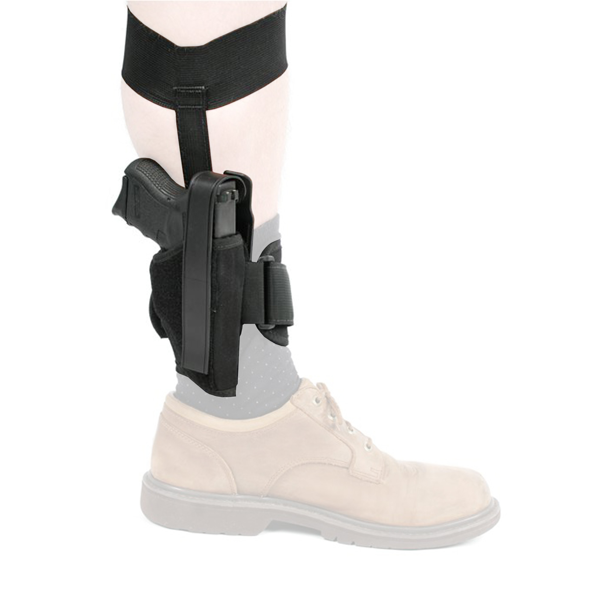 Buy Blackhawk 40AH00BKR Nylon Ankle Holster for 2" Small Revolvers, Black online