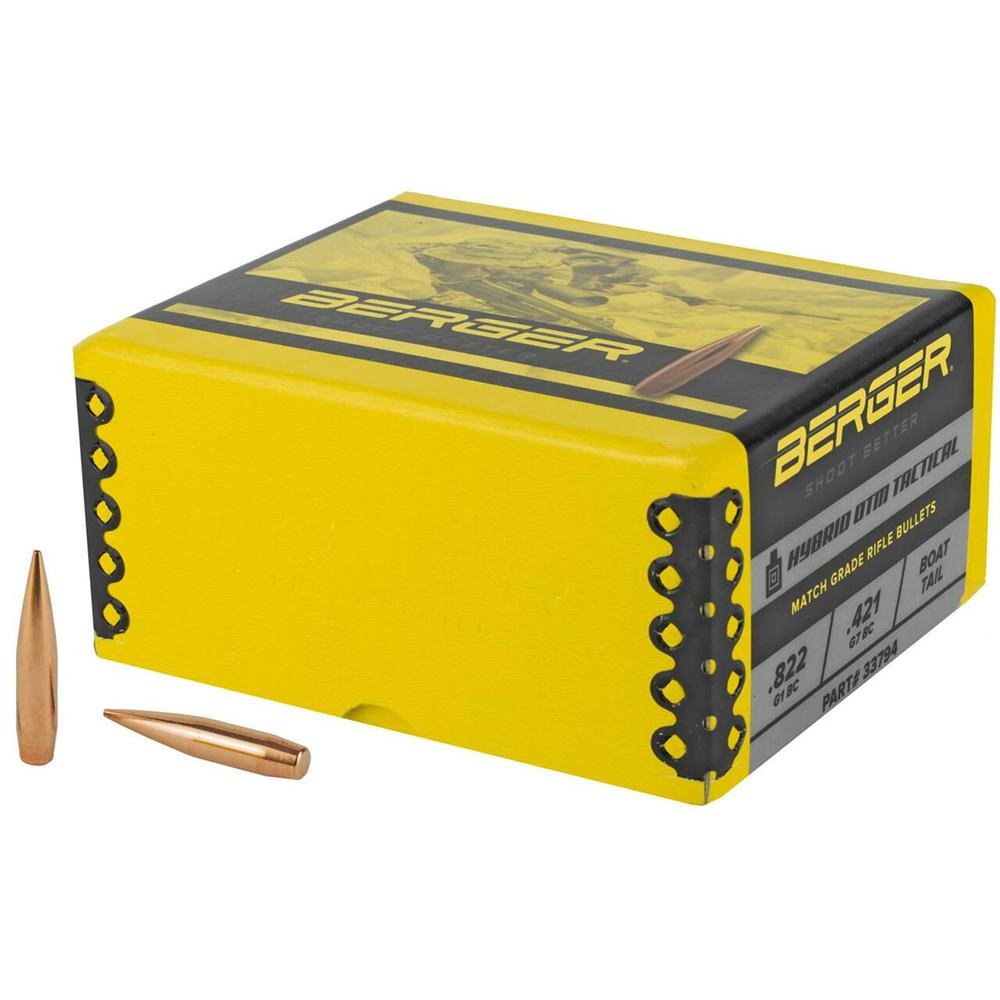 Buy Berger 33794 .338 Cal 300 Grain Hybrid OTM Tactical Bullets, 250 Ct online