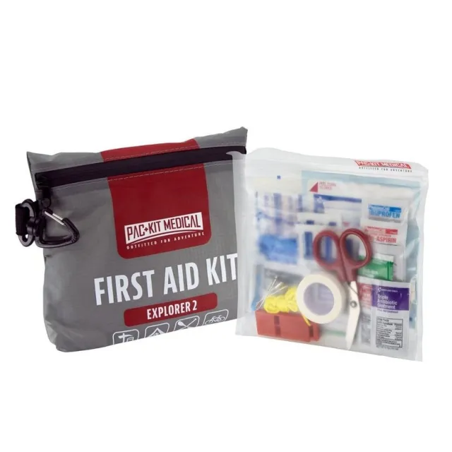 Pachmayr 96009 Watertight Explorer First Aid Kit, 76 Pieces, Gray - Pachmayr