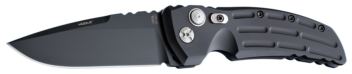 Buy Hogue 34110 EX-A01 4" Drop Point Black Cerakote 154CM Blade Folder online