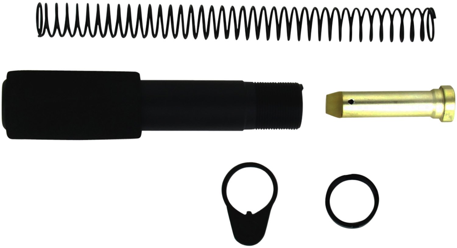 TacFire MAR049A AR15 Mil-Spec Pistol Buffer Tube Kit Black - TacFire