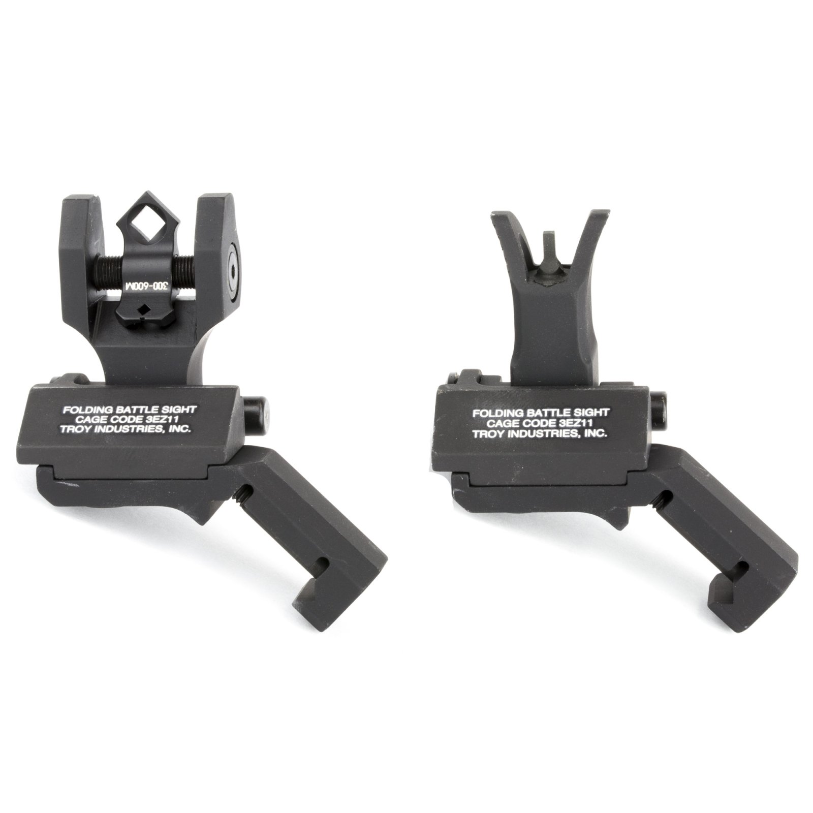 Troy Industries SSIG45SMDBT00 45° Offset BattleSight Set M4/Diopter Black - Troy Industries