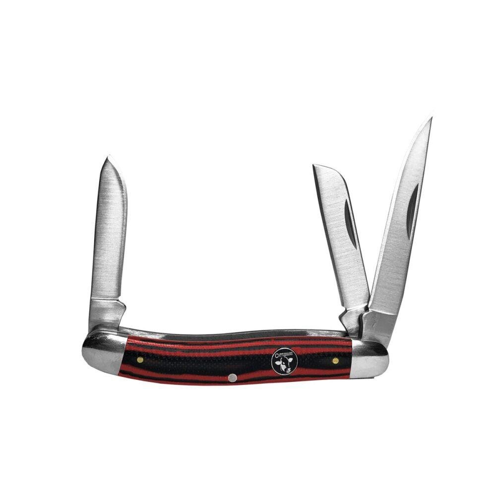 Buy ABKT Cattleman Stockman Cowhand Series Knife 3 Blades Red online
