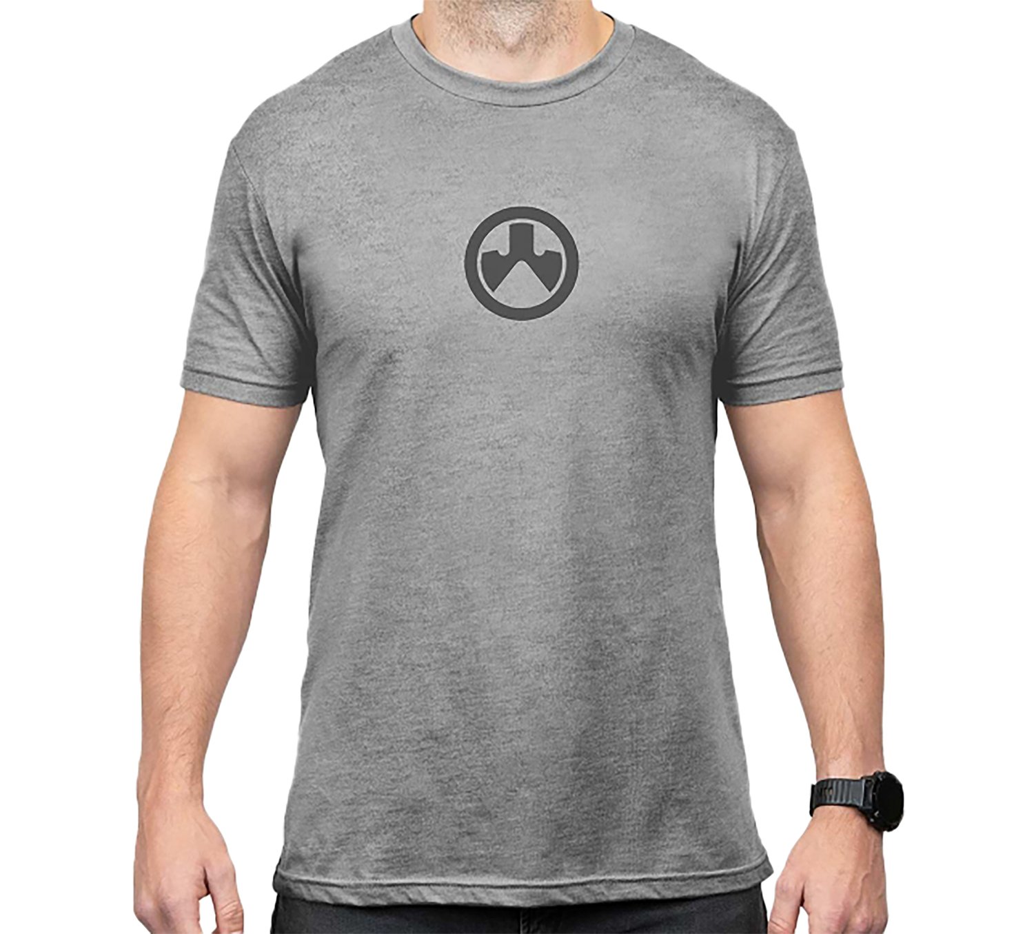 Magpul MAG1115-041-L Go Bang Parts Stone Gray Heather Cotton/Polyester Short Sleeve Large - Magpul Industries