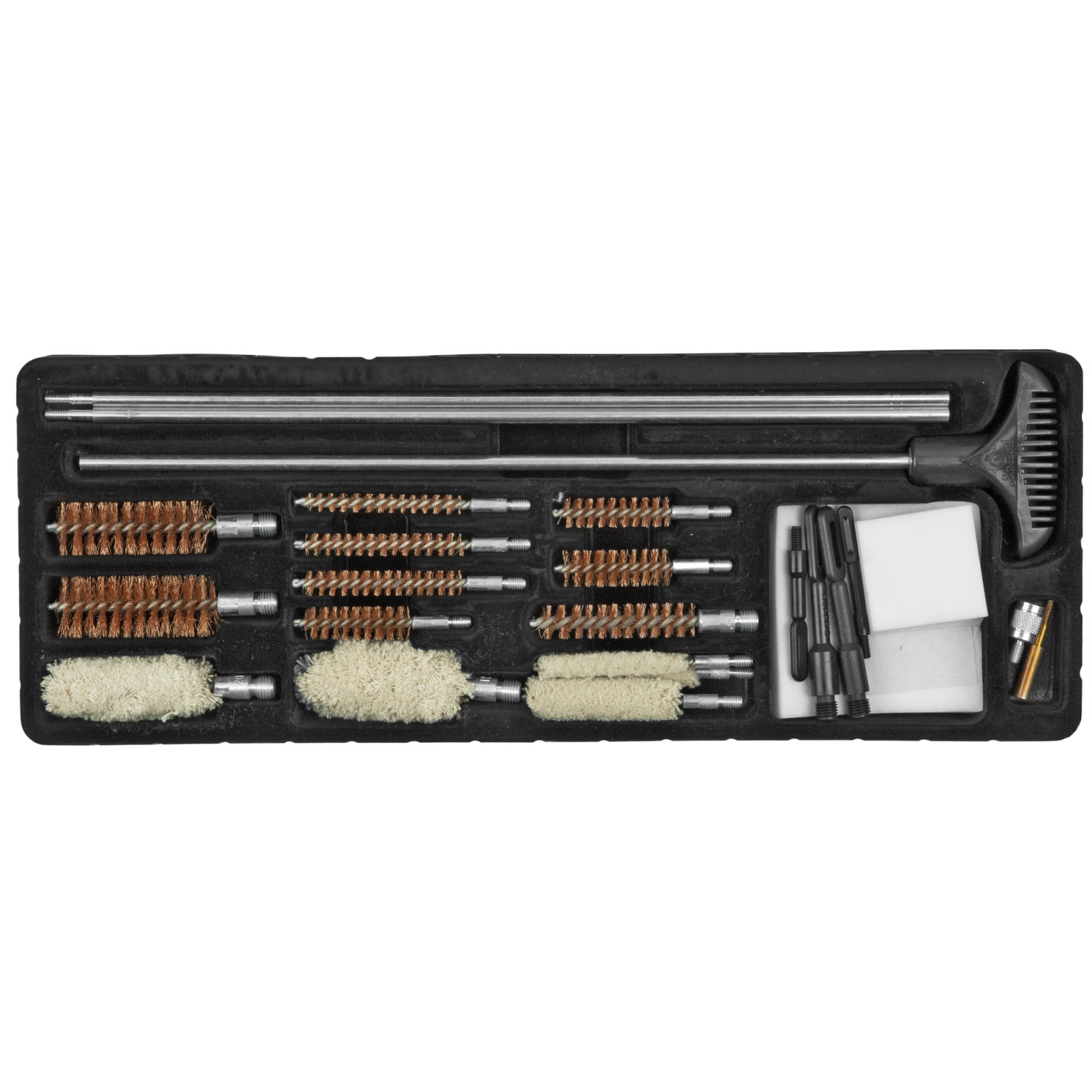 HOPPE'S Universal Gun Cleaning Accessorie Kit with Aluminium Case (UAC76) - Hoppe's - 26 PIECES