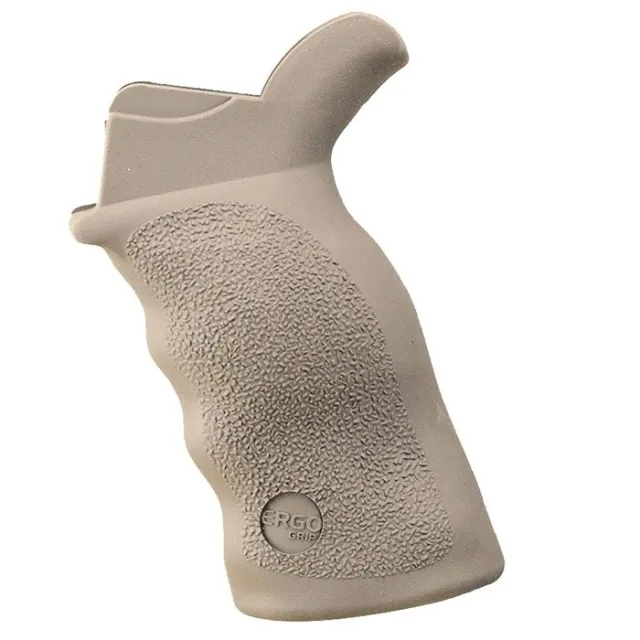 Ergo Grip Tactical Deluxe Fits AR-15/M16 SureGrip Rubber Dark Earth 4045DE - Ergo Grip for sale at Keys Gun Shop