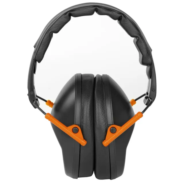 Walkers GWP-FPM1-BKO Passive Low-Profile Muff Black/Orange - Walker's