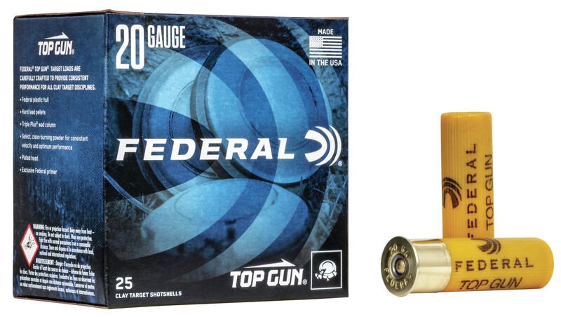 Federal TG20 7.5 Top Gun 20 gauge 2.75" .875 oz #7.5 shot - Federal Premium Ammunition - 20 gauge