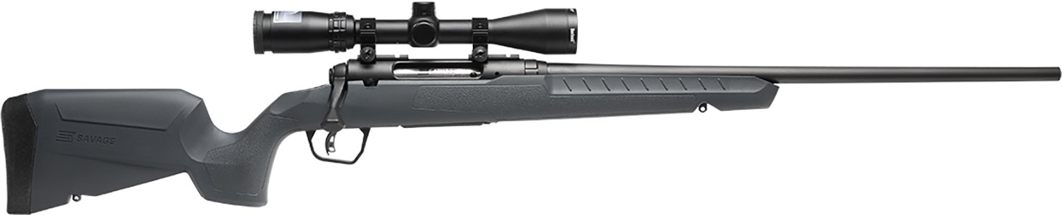 Savage AXIS 2 XP 7MM-08 Rifle, Matte Black, Gray Synthetic Stock, 20" Barrel - Savage Arms - 7mm-08