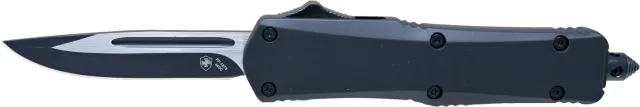 Buy Templar Knife OTF Small 2.75 In Drop Point Plain Edge Black Rubber online