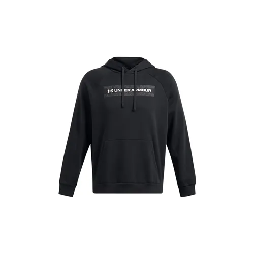 Under Armour Men's Rival Fleece Pullover Hoodie Camo Chest-Stripe