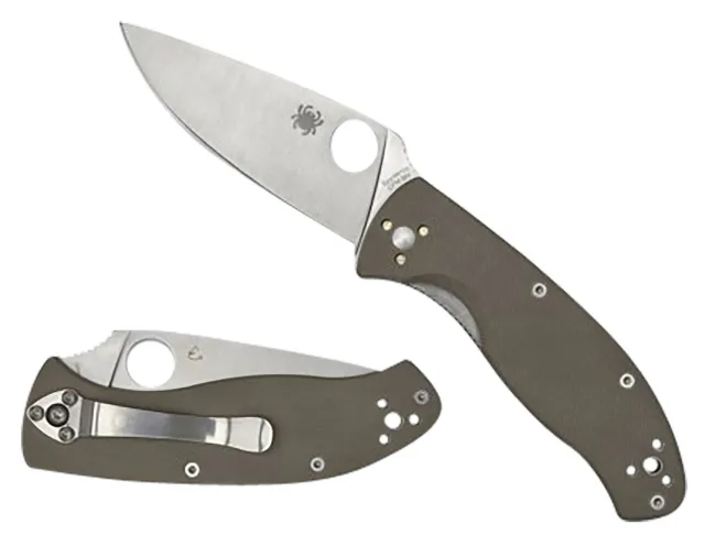 Spyderco C122GBNM4PS Tenacious Brown G-10 CPM M4 Knife