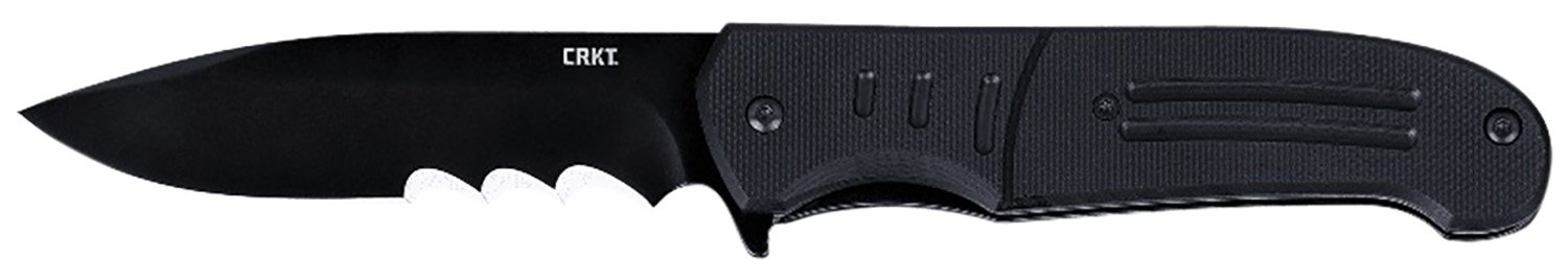 Buy CRKT Ignitor Assisted Folding Knife 3-1-2" Drop Point Blade Black with V... online