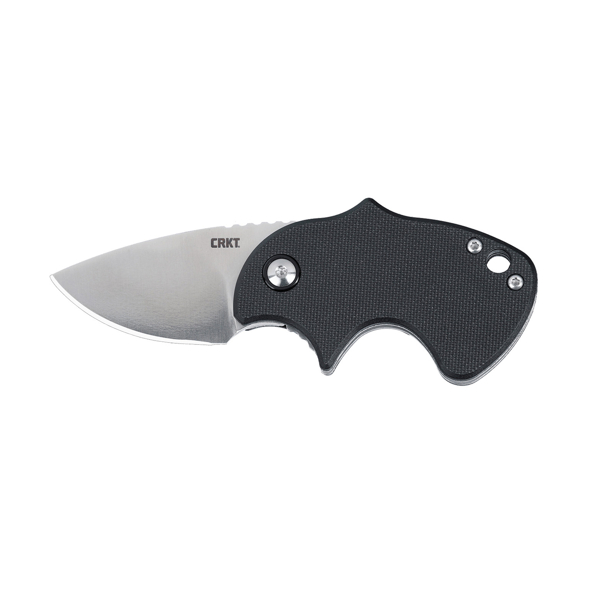 CRKT Orca Compact Folding Knife, 1.79" D2 Blade, Black GRN Handle - Columbia River Knife & Tool