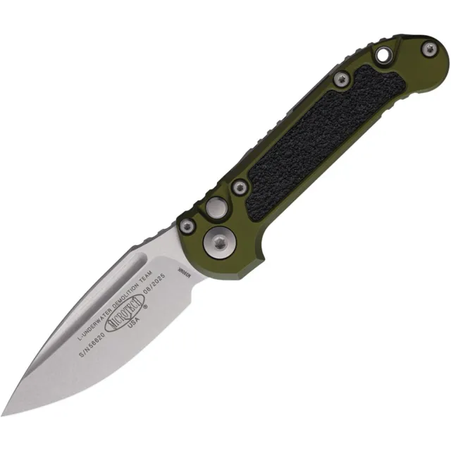 Microtech LUDT G3 Gen III 3.5 In SE Stonewash OD Green ALU HNDL - MICROTECH for sale at Iron and Lace