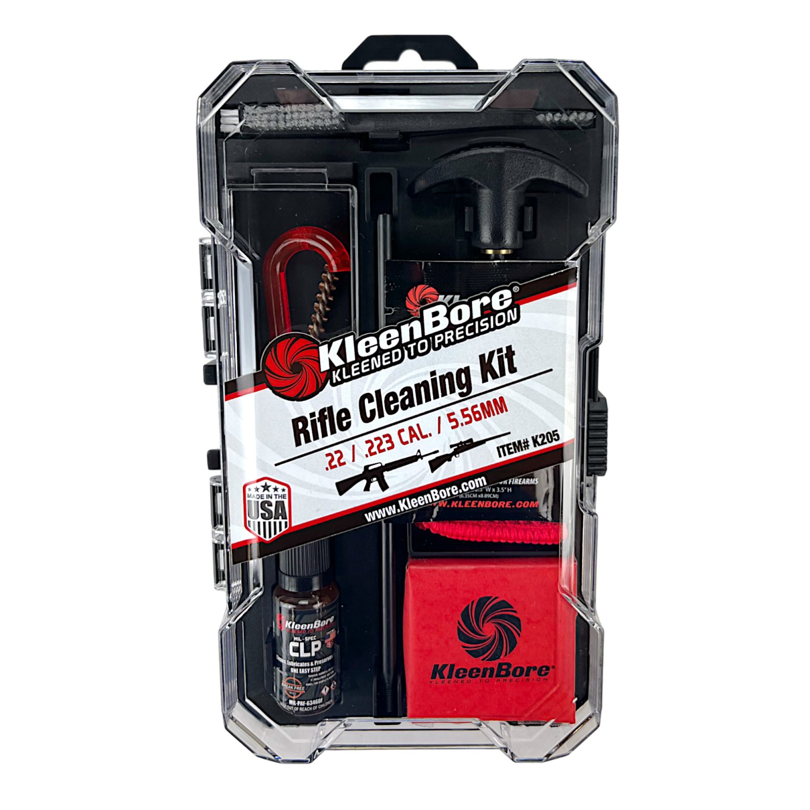 KLEEN-BORE .22/.223 Classic Rifle Cleaning Kit (K205A) - Kleen Bore - .22/.223