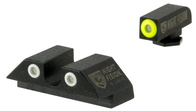 Buy Nightforce Optics GLK002007YGW Tritium Night Sights Glock Green/Yellow online