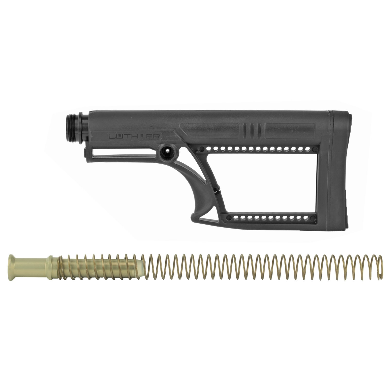 Luth-AR MBA-2K308 Stock, A2 Tube, .308 Buffer Spring, Fixed, Black - Luth-AR
