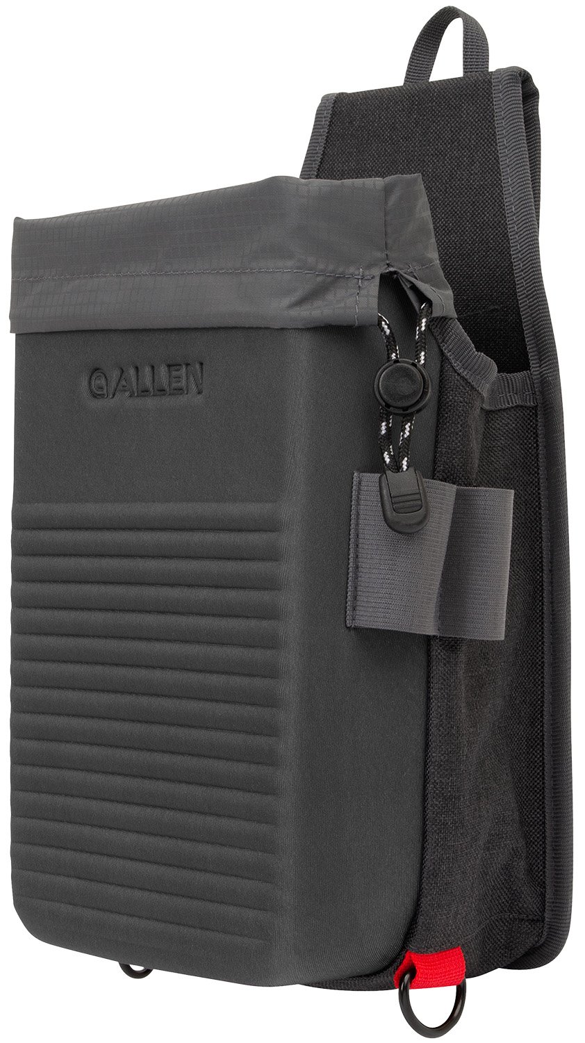 Allen COMPETITOR DOUBLE SHELL BAG GRY 8334 - Durable Molded EVA - Holds 2 Boxes of 12 Gauge Shells - Removable Hull Bag - Elastic Loops for Choke Tube Storage - Adjustable Belt - Accessory Storage - Allen Company